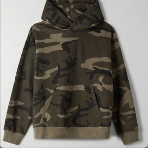 TNA Camo Perfect Hoodie Sweatshirt Aritzia